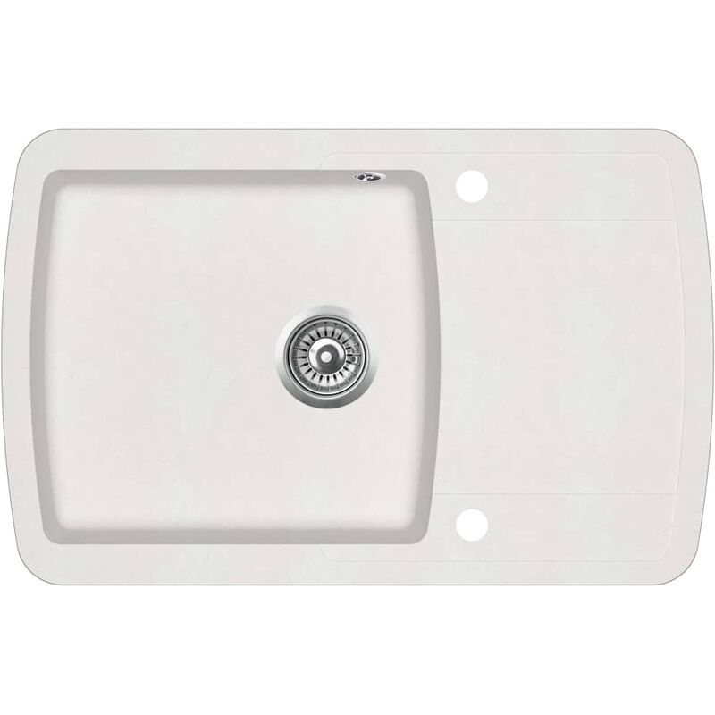 Granite Kitchen Sink Single Basin White VDTD06240 - Topdeal