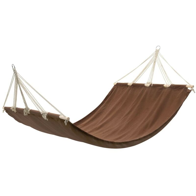 Hamac avec barre 210x150 cm Marron VDFF26255FR