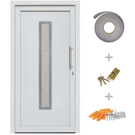 Topdeal Haustür Weiß 98x200 cm 21461