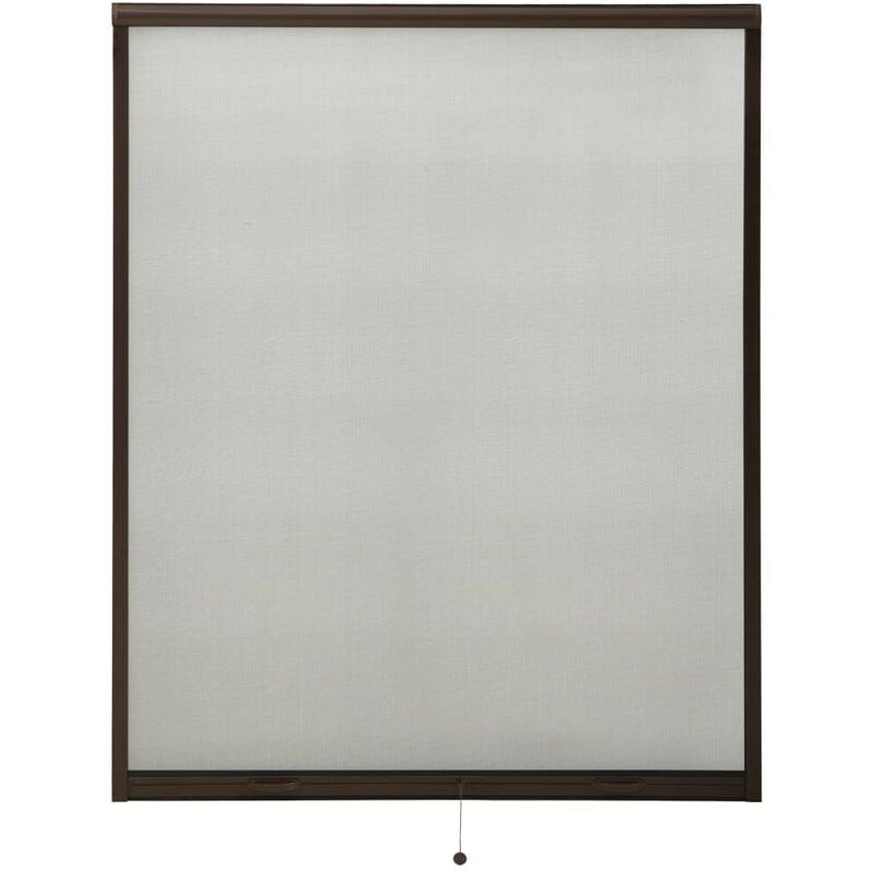 TOPDEAL Moustiquaire à rouleau pour fenêtres Marron 150x170 cm FF148735_FR - Topdeal