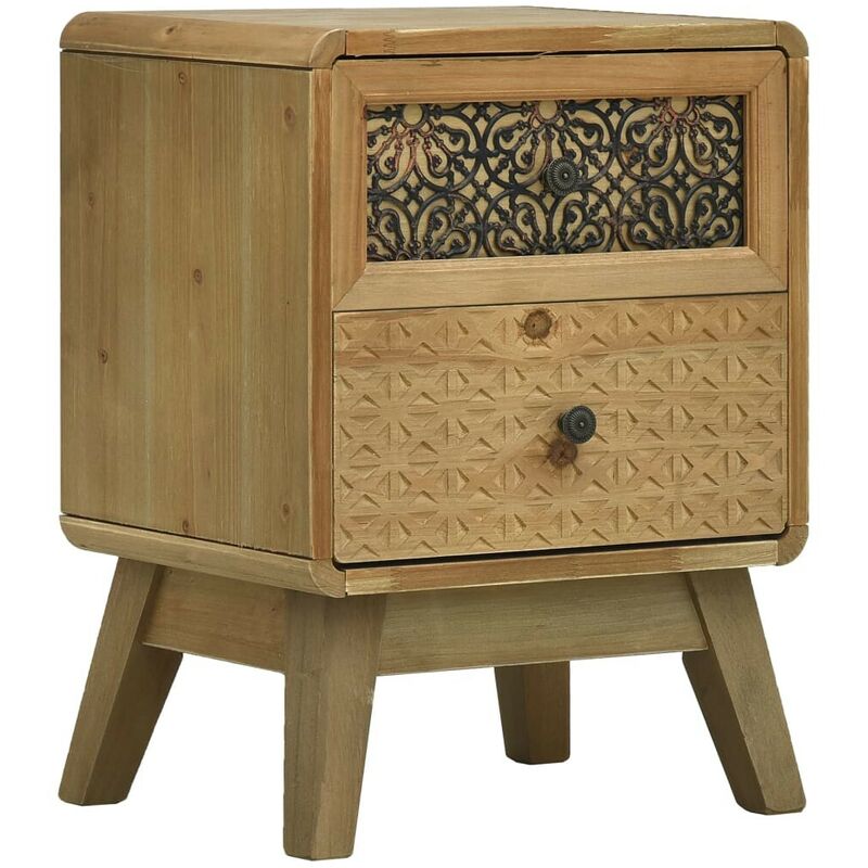 Nachttisch Braun 37 x 30 x 51 cm Holz 25927 - Topdeal
