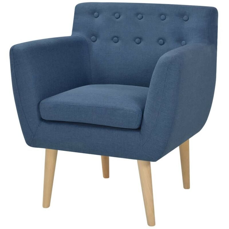 Topdeal - Sessel Blau Stoff 10280