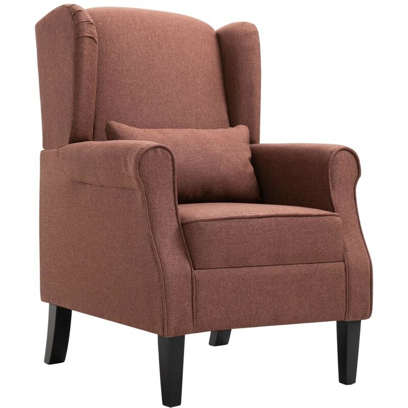 Topdeal - Sessel Braun Stoff 14152