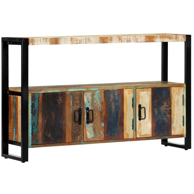 Sideboard 120 x 30 x 75 cm Recyceltes Massivholz 13771 - Topdeal