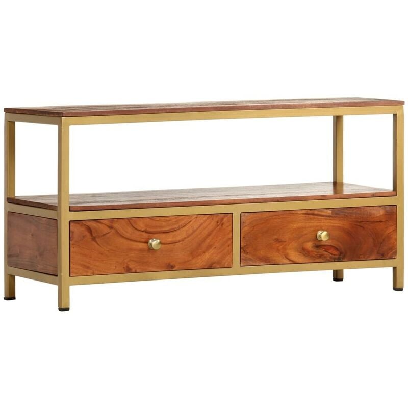 Sideboard 90 x 30 x 45 cm Massivholz Akazie 25962 - Topdeal