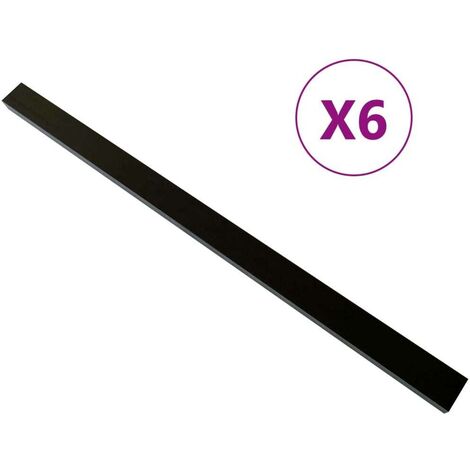 Topdeal Solives de terrasse 6 pcs Noir 170x8,5x4,5 cm WPC FF149005FR