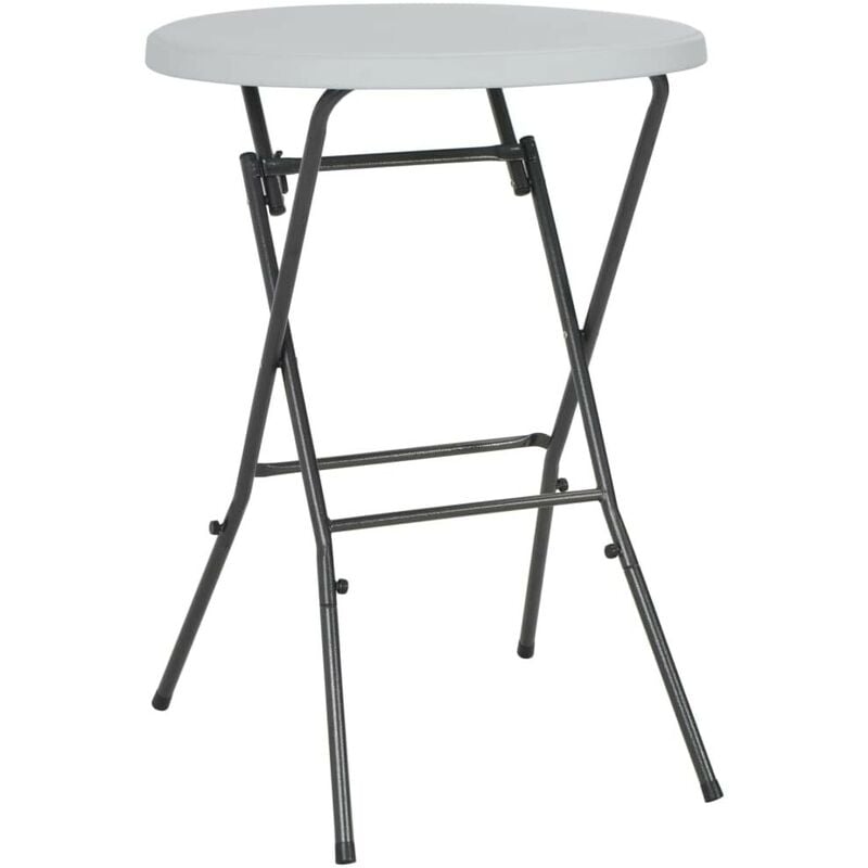 VDTD28752_FR Table de bar pliante Blanc 80 x 110 cm PEHD - Topdeal