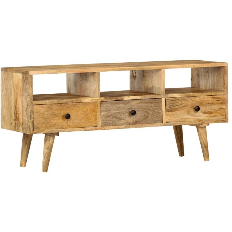 TV-Schrank 110x36x50 cm Massivholz Mango 25951 - Topdeal