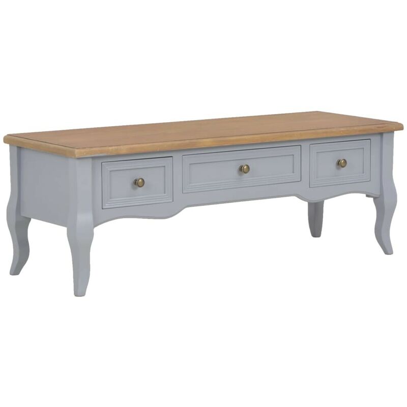 TV-Schrank Grau 100 x 35 x 35 cm Holz 22203 - Topdeal