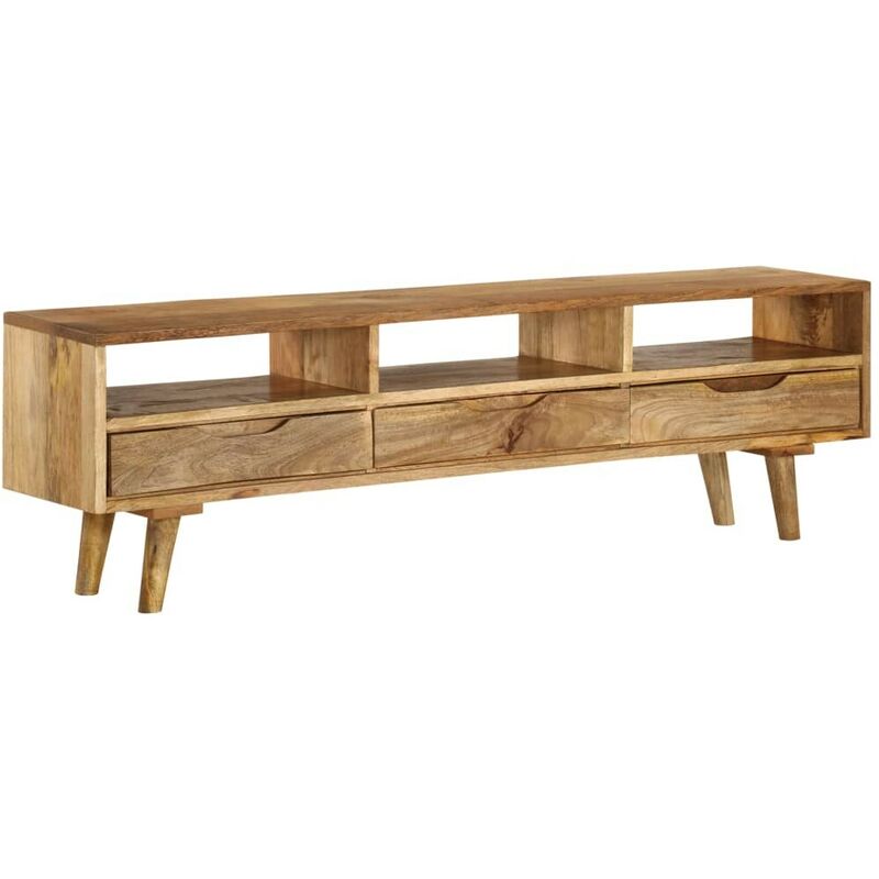 Topdeal - TV-Schrank Mangoholz Massiv 140 x 30 x 41 cm 12711