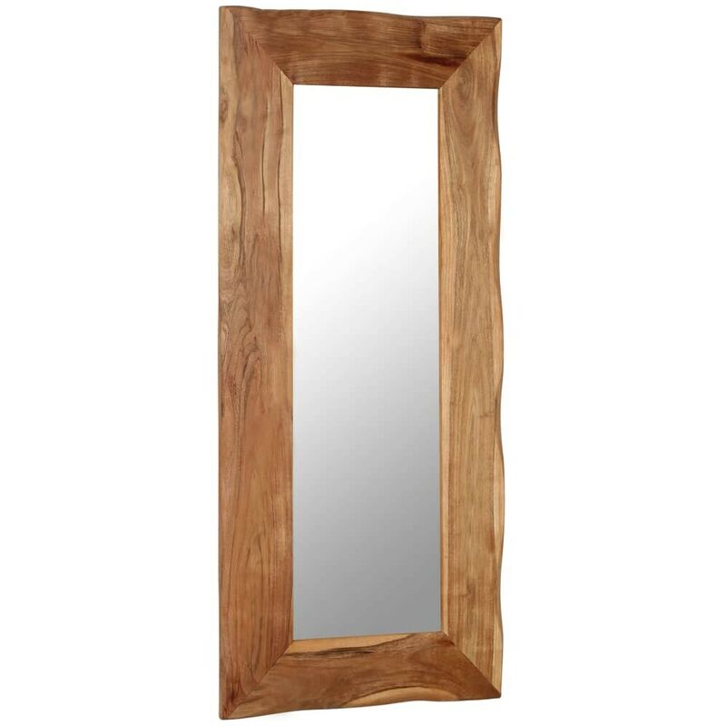Topdeal - VDTD12203_FR Miroir cosmétique 50x110 cm Bois solide d'acacia