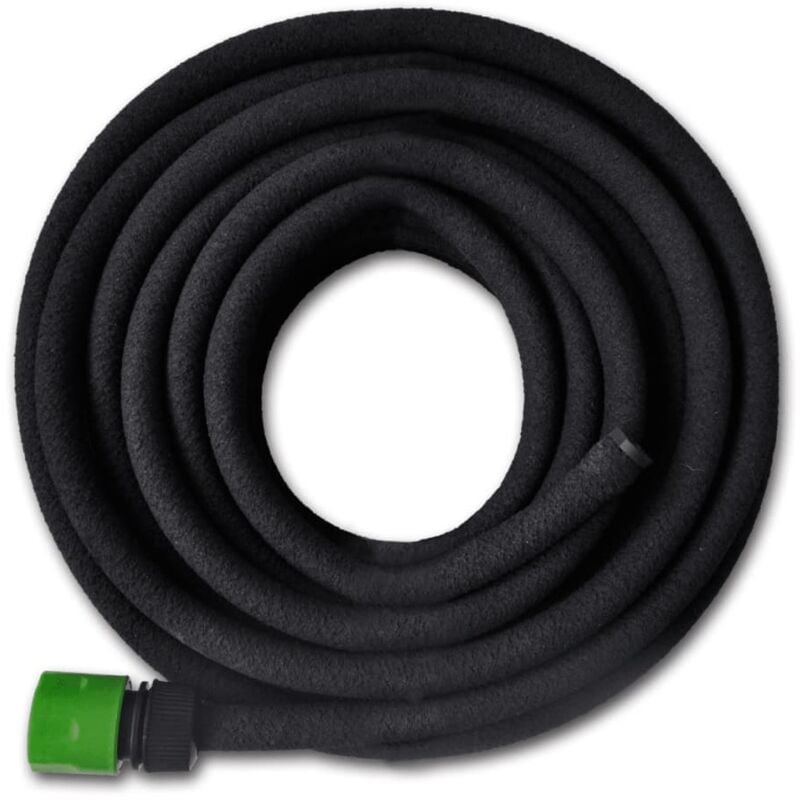 Inlife Tuyau microporeux pour Arrosage Irrigation de jardin Connecteur 1/2 pouces 50 m