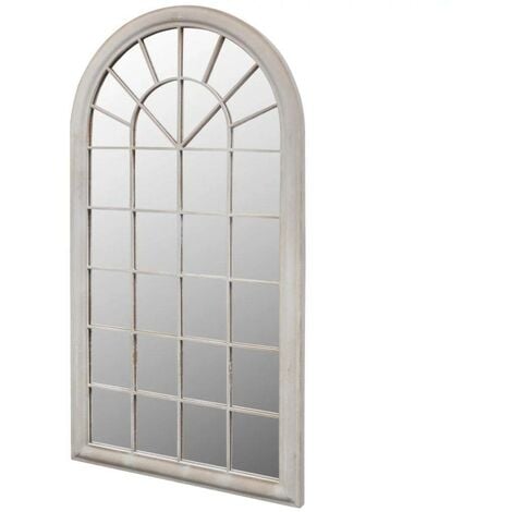 Topdeal VDTD26409_FR Miroir de Jardin Arche rustique 116 x 60 cm Int&eacute;rieur et Ext&eacute;rieur