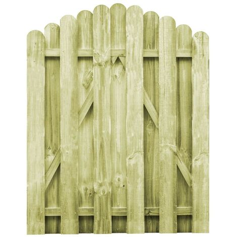 Topdeal VDTD29478_FR Portail de jardin Bois de pin imprégné FSC 100x125 cm
