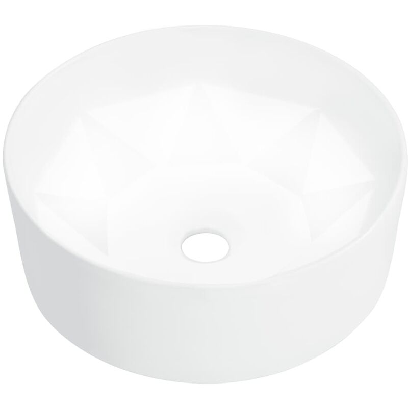 Wash Basin 36x14 cm Ceramic White VDTD05795 - Topdeal