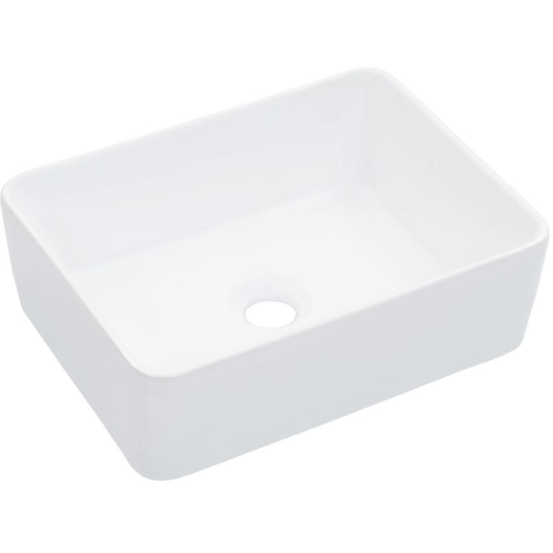 Wash Basin 40x30x13 cm Ceramic White VDTD05805 - Topdeal