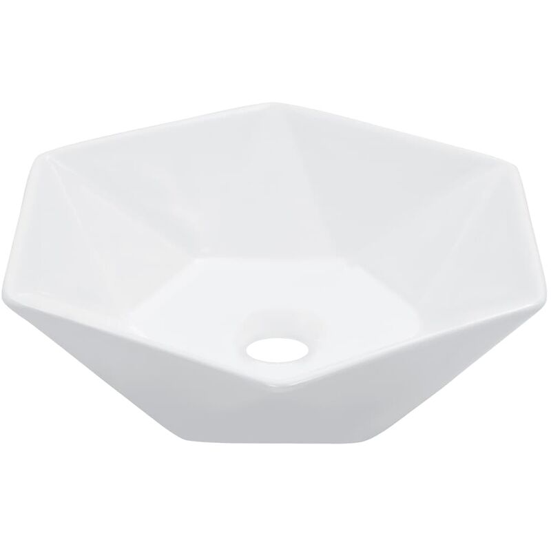 Wash Basin 41x36.5x12 cm Ceramic White VDTD05799 - Topdeal