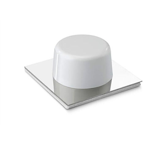 TOPE ADHESIVO BLANCO-CROMO (BLISTER 2 unid.) INOFIX
