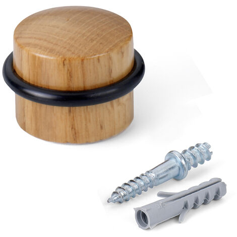 Tope de madera con tornillo