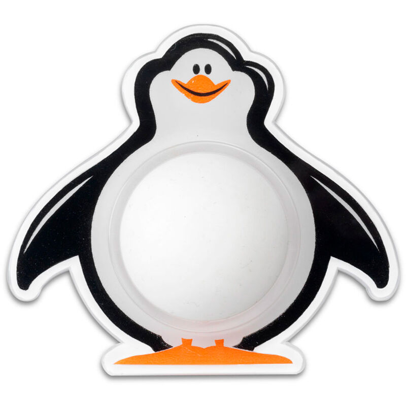 

Tope de pared adhesivo pingüino blanco. - Inofix