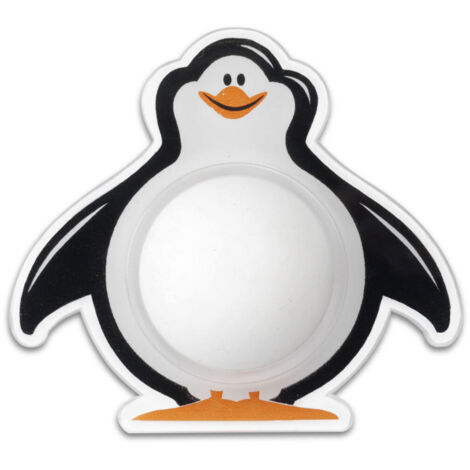 Tope de pared adhesivo pingüino blanco inofix