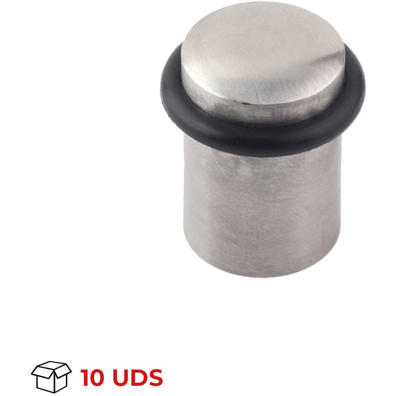 

REI - Tope de Puerta | Estilo Funcional | Protege Paredes y Puertas Frente a Impactos | Fabricado en Acero Inox | Acabado en Inox mate | Medidas