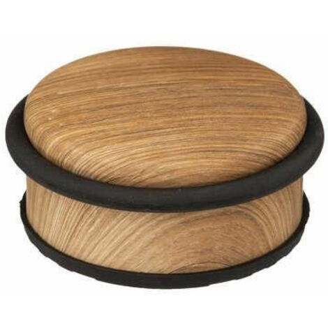 Tope de puerta bajo con efecto madera