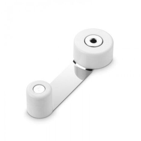 Tope de puerta blanco con retenedor A448