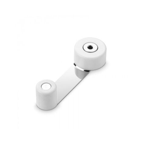 Tope de puerta blanco con retenedor A448