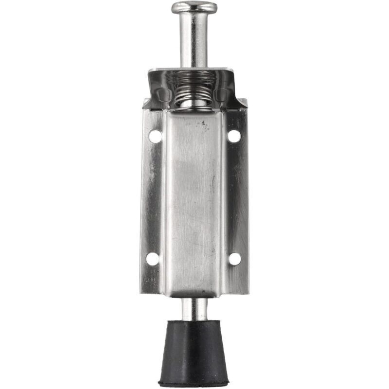 Tope de puerta con pedal de acero inoxidable, soporte de puerta montado en el suelo, cerradura de seguridad para uso doméstico, de oficina y