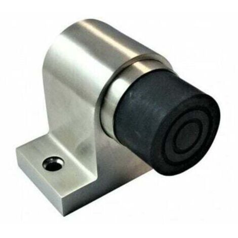 Tope de puerta de alta resistencia (capacidad de 120 kg) con resorte, fabricado en acero inoxidable 304 cepillado, acabado de alta gama.