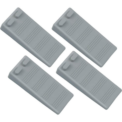 Tope de puerta de goma flexible, altura ajustable, antideslizante, no tóxico, inodoro, protege suelos y paredes, hormigón (gris)