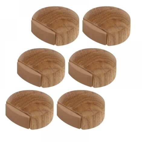 Tope de puerta de madera autoadhesivo para suelo y parquet - Tope de puerta autoadhesivo - Tope de puerta
