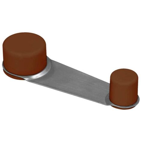 Tope de puerta hanstik adhesivo con tornillo 8 cm
