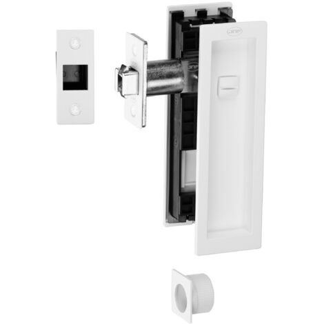 TOPE DE PUERTA IMANTADO IN.20.927 CON RETENCIÓN MAGNÉTICA - INSTALACIÓN EN SUELO Y CUERPO METÁLICO ACABADO BLANCO ACABADO BLANCO