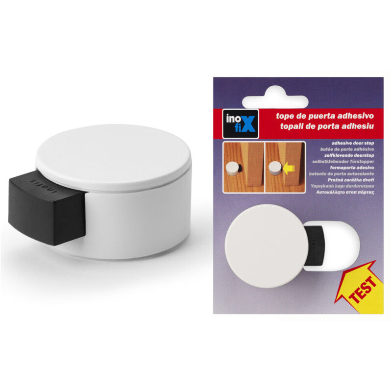Tope De Puerta Inofix Con Amortiguador Blanco 2420-2-