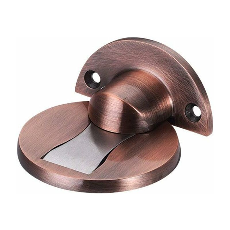 

Tope de puerta magnético de acero inoxidable 304, soporte para puerta de escritorio de restaurante de hotel en casa, tope de puerta de latón rojo
