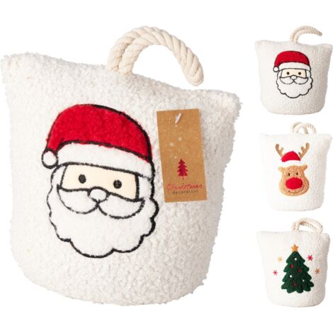 Tope de puerta navideño de osito de peluche. Pieza única