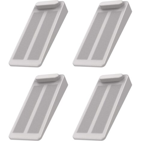 Tope de puerta, tope de puerta antideslizante de 4 piezas, altura ajustable