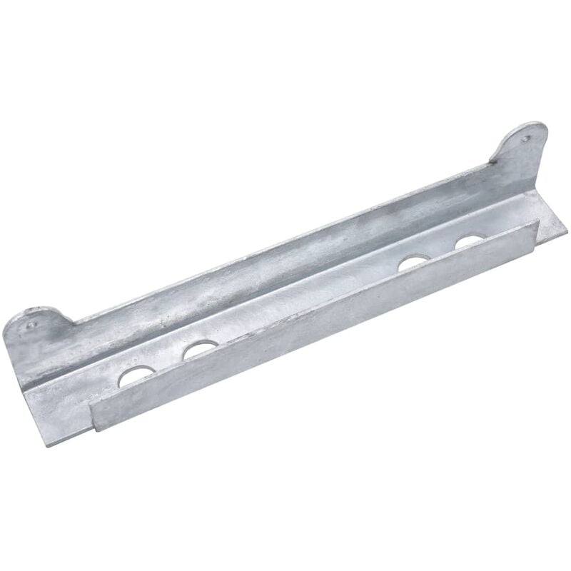 

vidaXL Tope de puertas para cancelas plateado 310x40x37 mm - Plateado