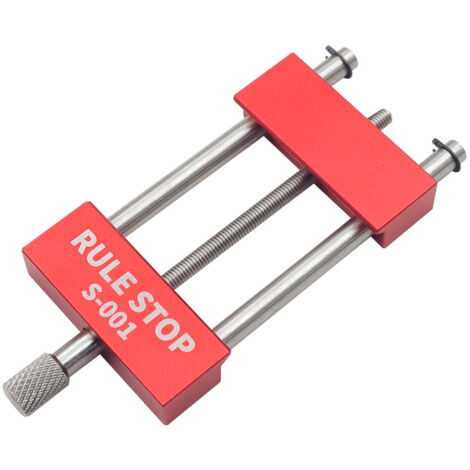 Tope de regla de ángulo recto, escala ajustable, herramienta de posicionamiento, calibre de marcado, herramienta de fijación, tope de regla de ángulo recto para carpintería.