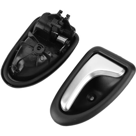 Tope interior de puerta de ABS cromado - Refuerzo y protección para manija - Ref. 8200915599 - Compatible con Renault Clio II, Mégane I, Scénic I, Trafic