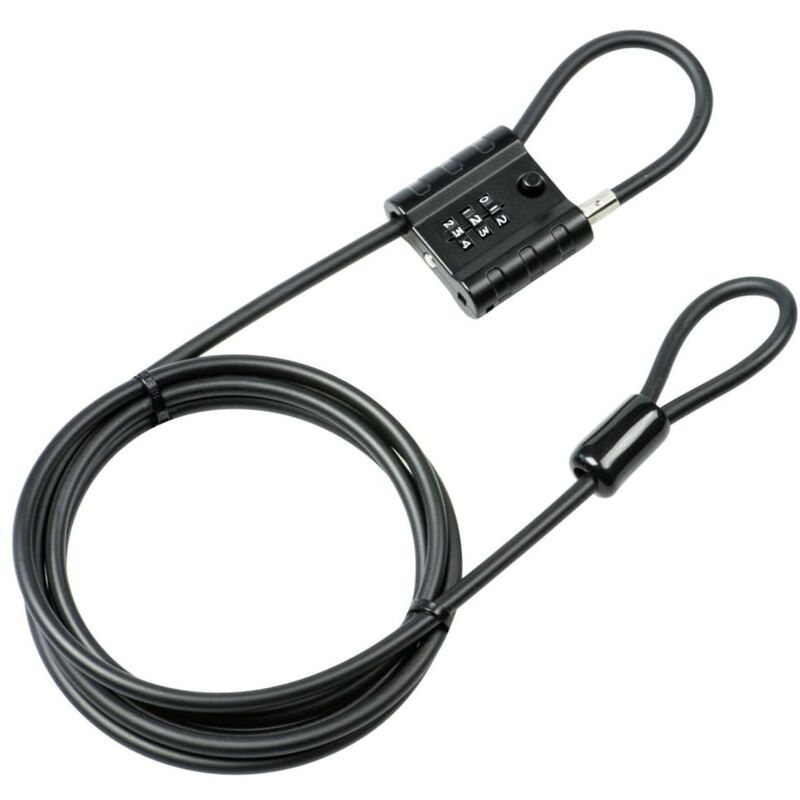 

BURG-WÄCHTER Candado de cable de seguridad Snap+Lock 300 negro - Negro