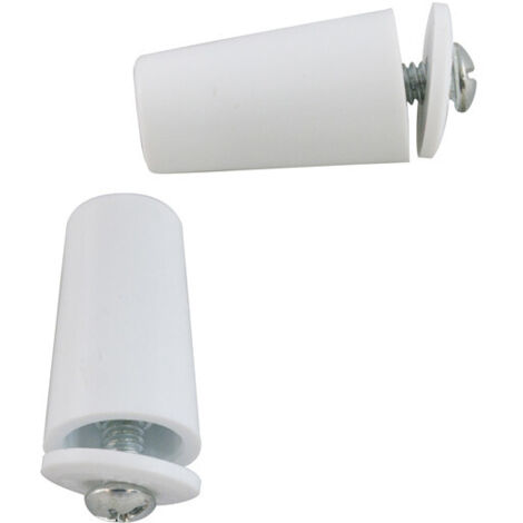 Tope Persiana Con Tornillo Blister 2 Blanco 40 Mm - NEOFERR - Ph1035..