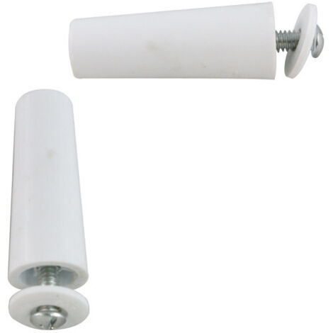 Tope Persiana Con Tornillo Blister 2 Blanco 60 Mm - NEOFERR - Ph1040..