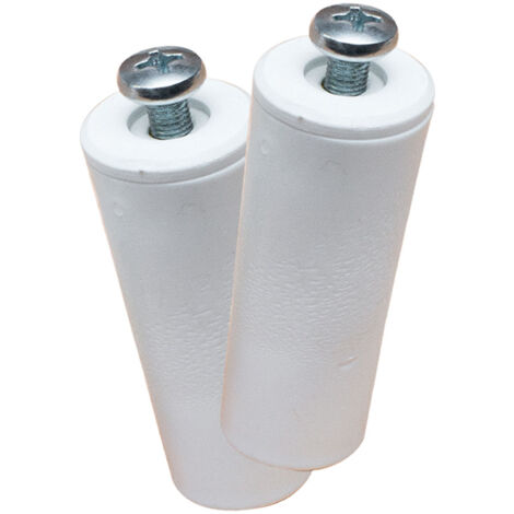 TOPE PERSIANA PR08, BLANCO 40 mm 2 unidades