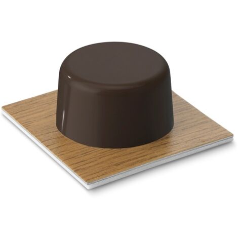 Tope Puerta 18X45X45Mm Adhesivo Parquet Marron Inofix 2 Pz