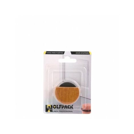 Tope Puerta Adhesivo Silencioso Color Madera
