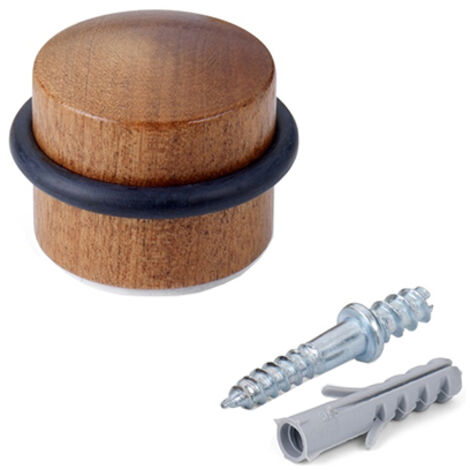 Tope puerta madera sapelly redondo c/tornillo 3045-0 inofix
