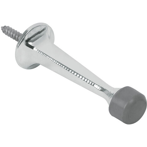 Tope recto para puerta - Cromo